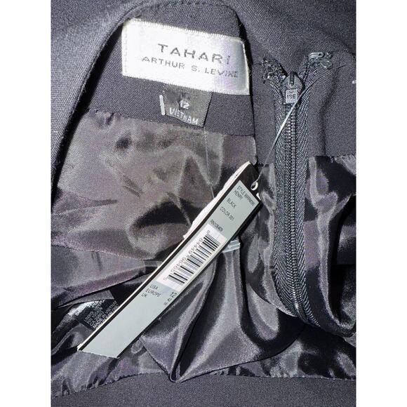 TAHARI -NEW- black skirt size 12 - Picture 3 of 4